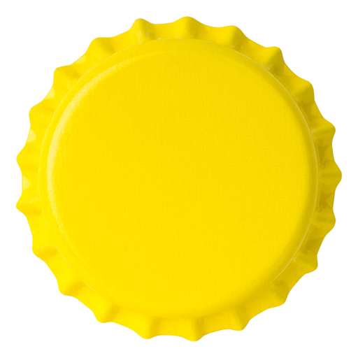 Crown Caps 26 mm TFS-PVC Free, Yellow col. 2165 (10000/papkasse)