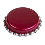 CC26 mm, розовые с серебряной каемкой (10000/коробка)